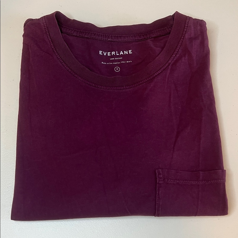 Everlane 100% Cotton Short Sleeve TShirt Purple Size Medium